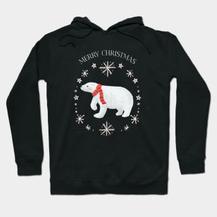 Merry Christmas Polar Bear Hoodie